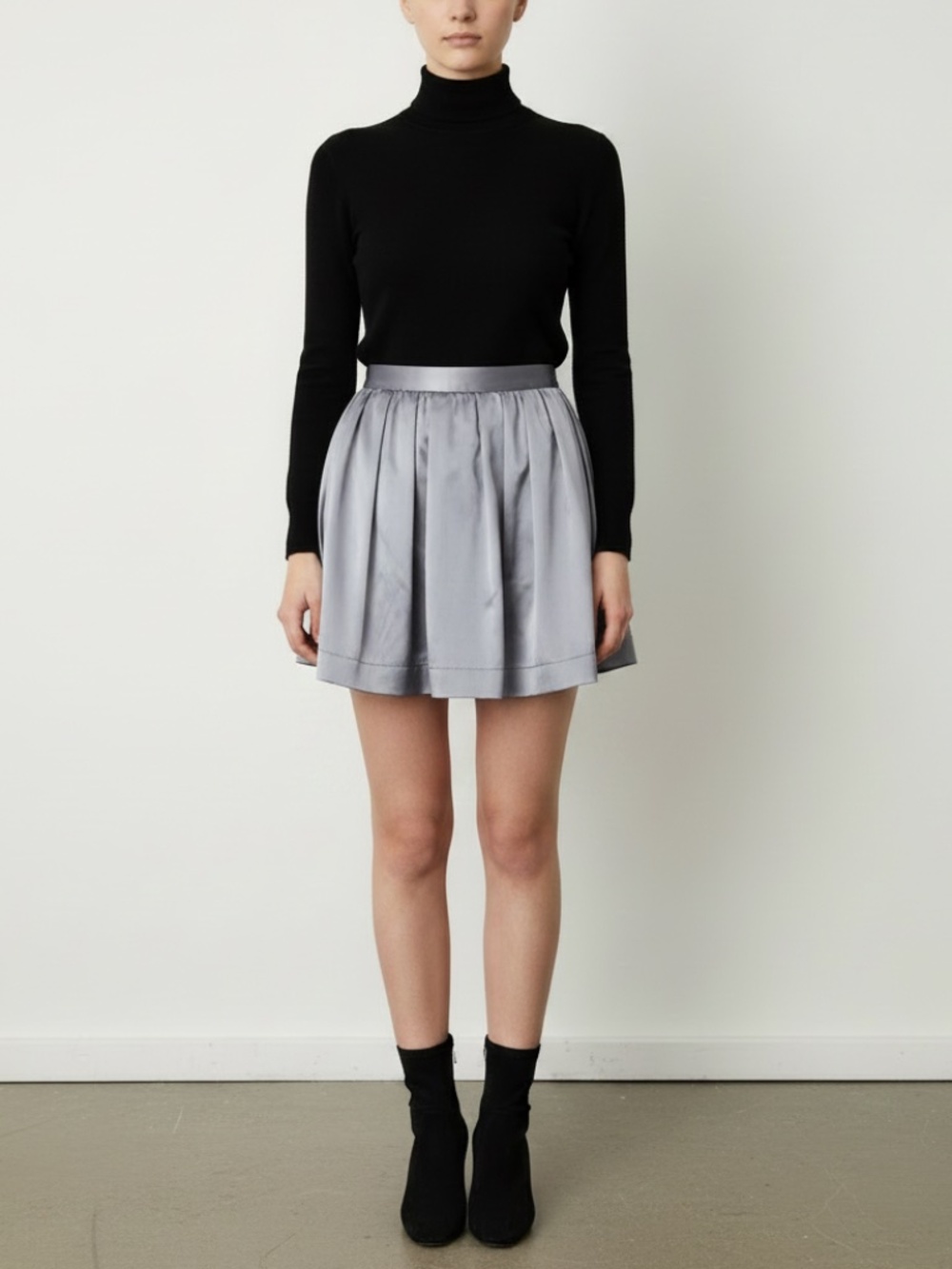MSGM gonna metallic mini skirt